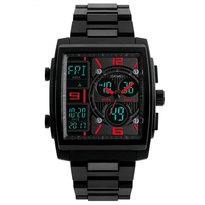 Skmei Analog Digital Plastic Square Sports Watch For Men 1274 Original