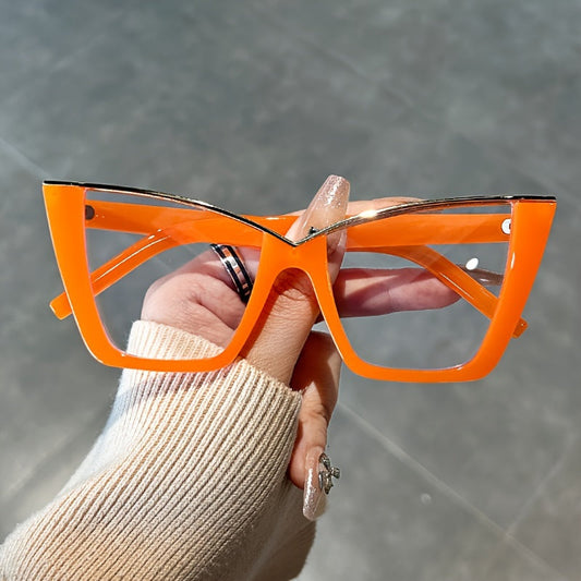 Vibrant Jelly Color Frame Vintage Cat Eye Glasses – Fashion Meets Function