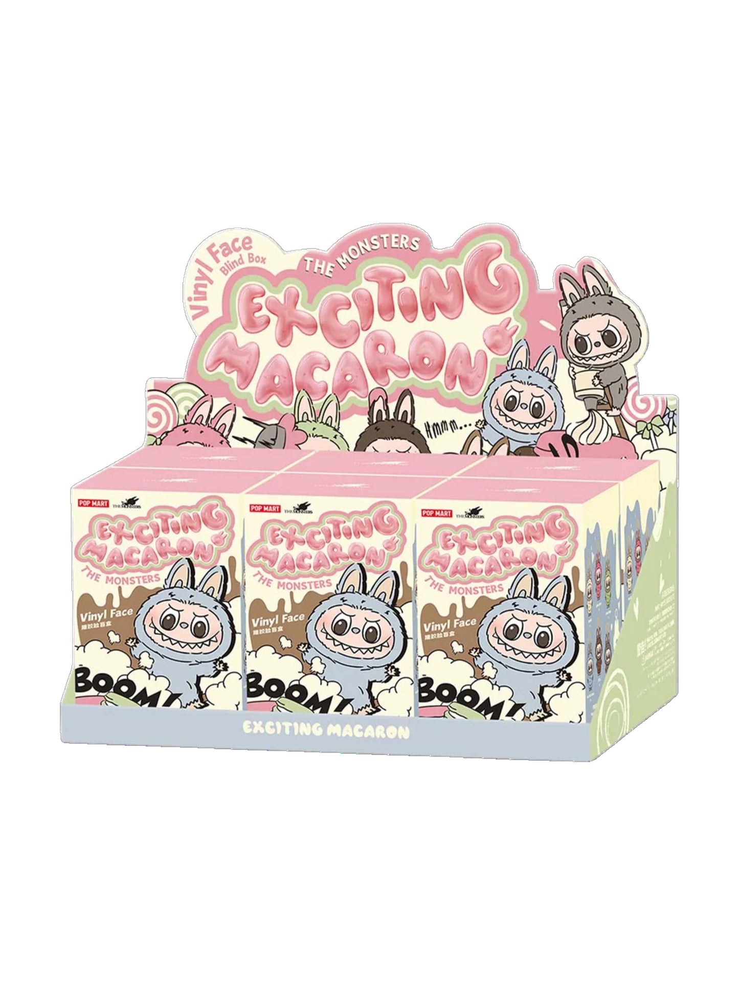 Labubu The Monsters Tasty Macarons Vinyl Face Sealed Case (6 Blind Boxes)