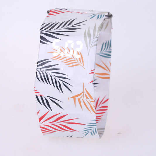 DuPont Paper LED Watch – Minimalist Black Design