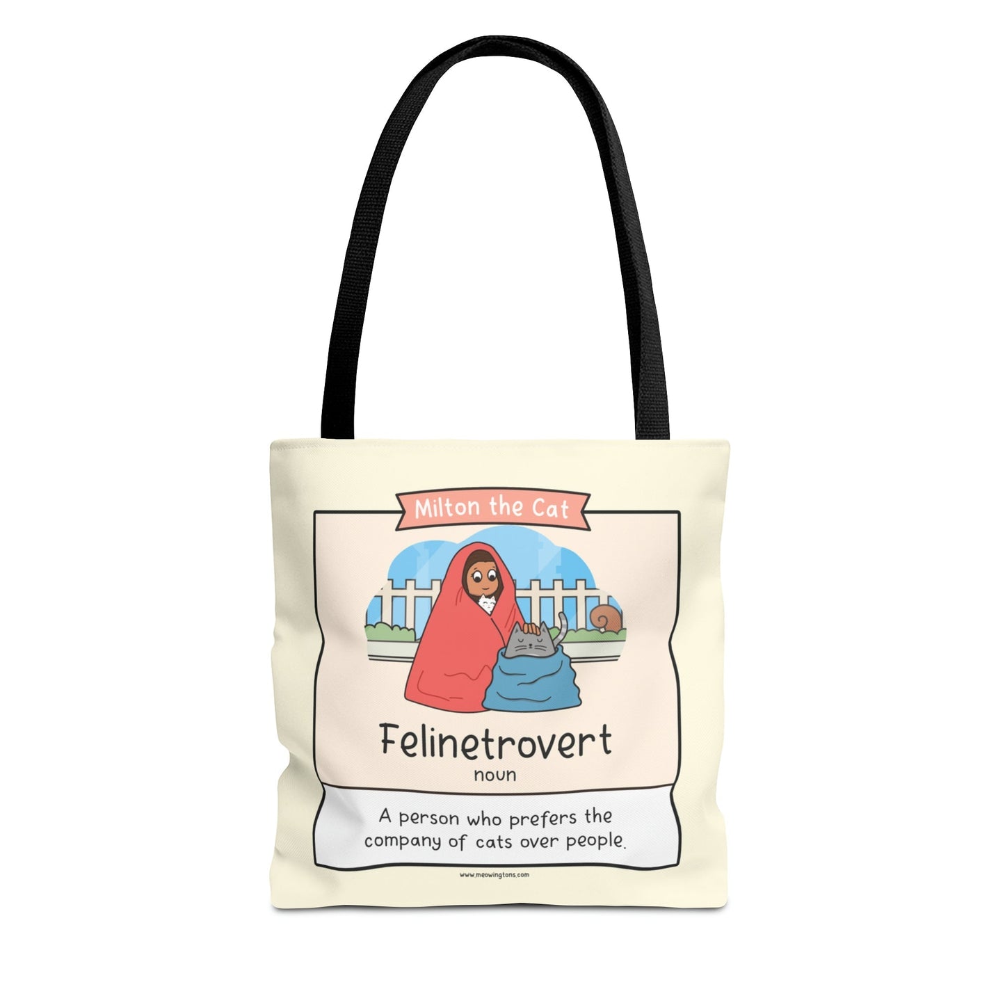 Felinetrovert Comic Tote Bag