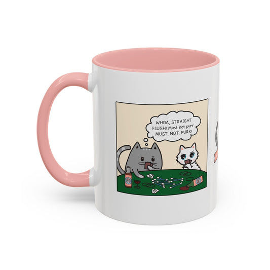 Cat Poker Comic Mug