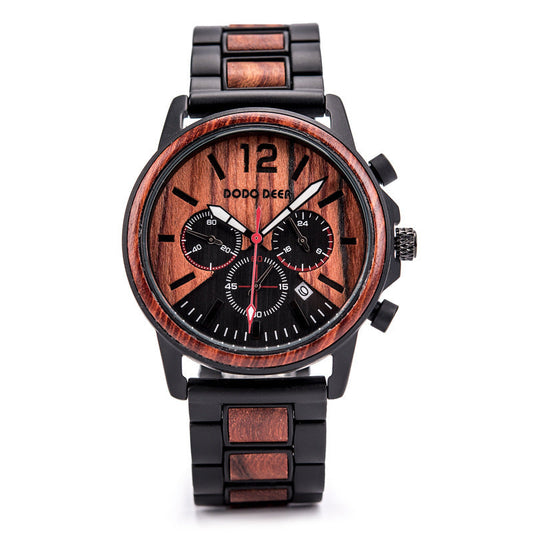 DODO DEER Wooden Quartz Watch For Men