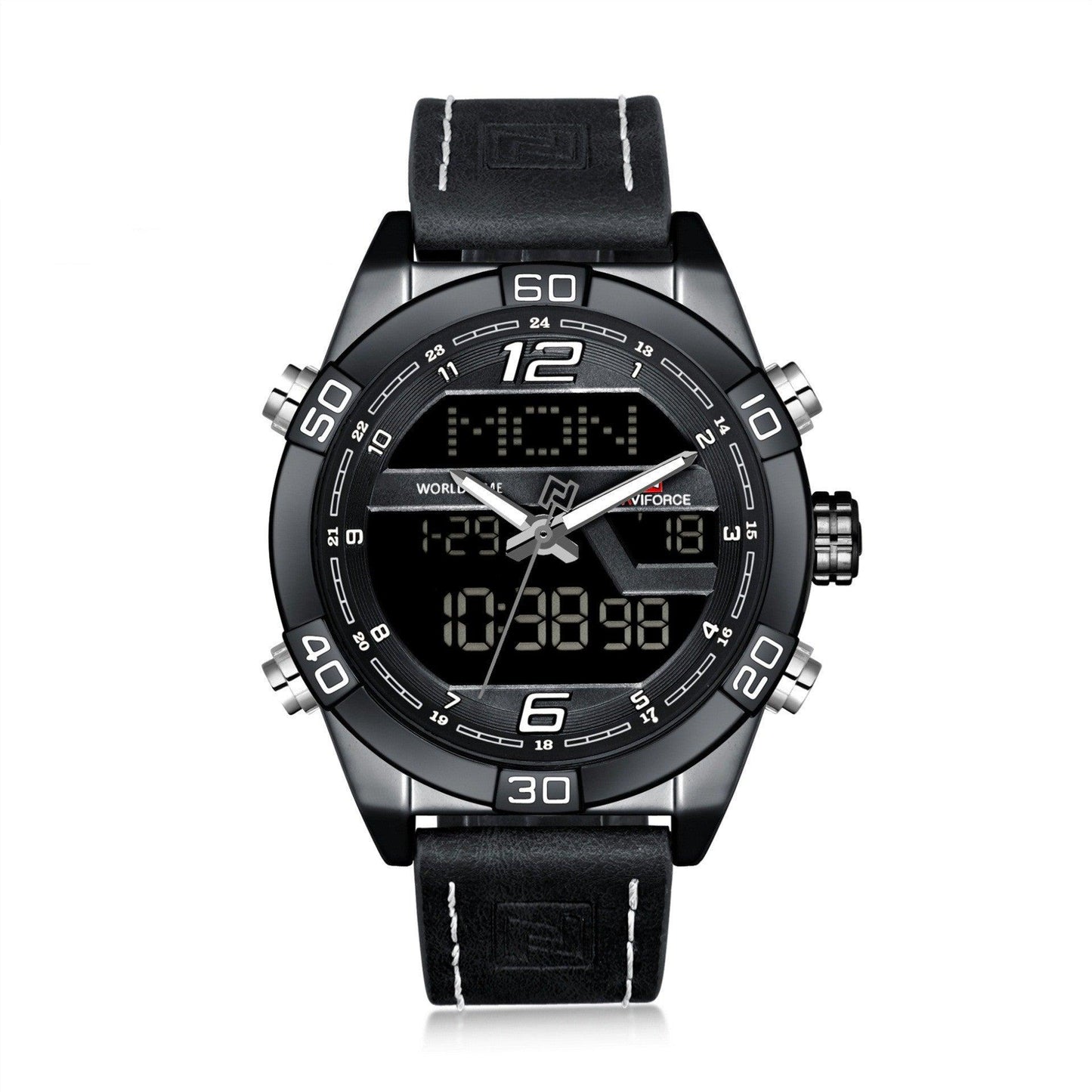 Naviforce Analog Digital Waterproof Watch For Men 9128
