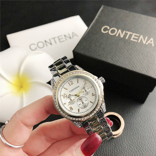 Unisex Stainless Steel Quartz Watch – Fashion Casual Wristwatch