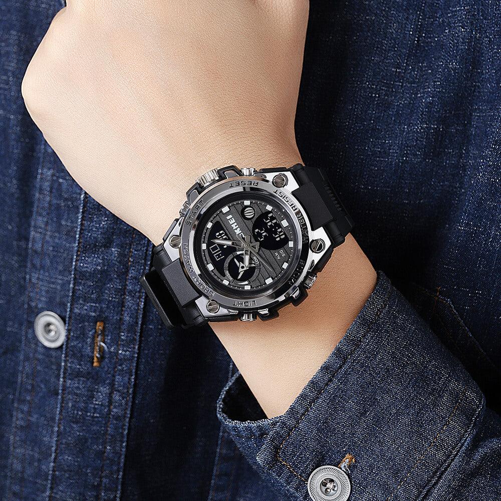 Skmei 2031 Original Analog Digital Big Dial Sports Watch For Men