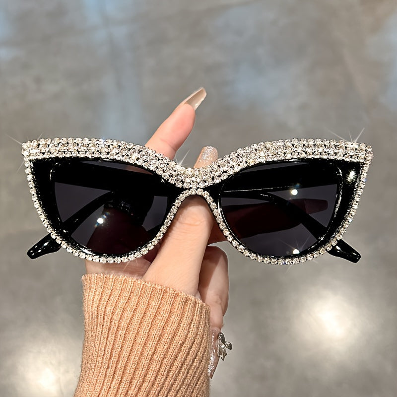 Luxury Rhinestone Cat Eye Sunglasses for Women
