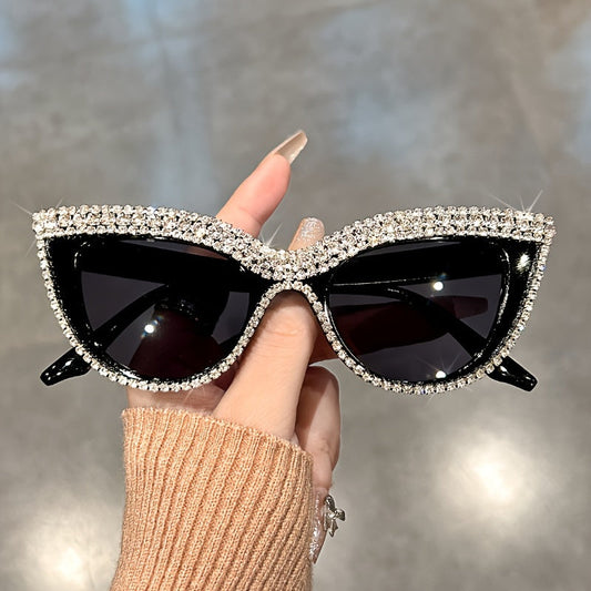 Luxury Rhinestone Cat Eye Sunglasses for Women
