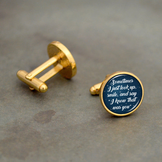 "I Know That Was You" Night Sky Cuff Links