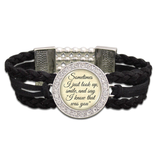 "I Know That Was You" Suede Stretch Bracelet