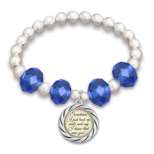 "I Know That Was You" Beaded Stretch Bracelet