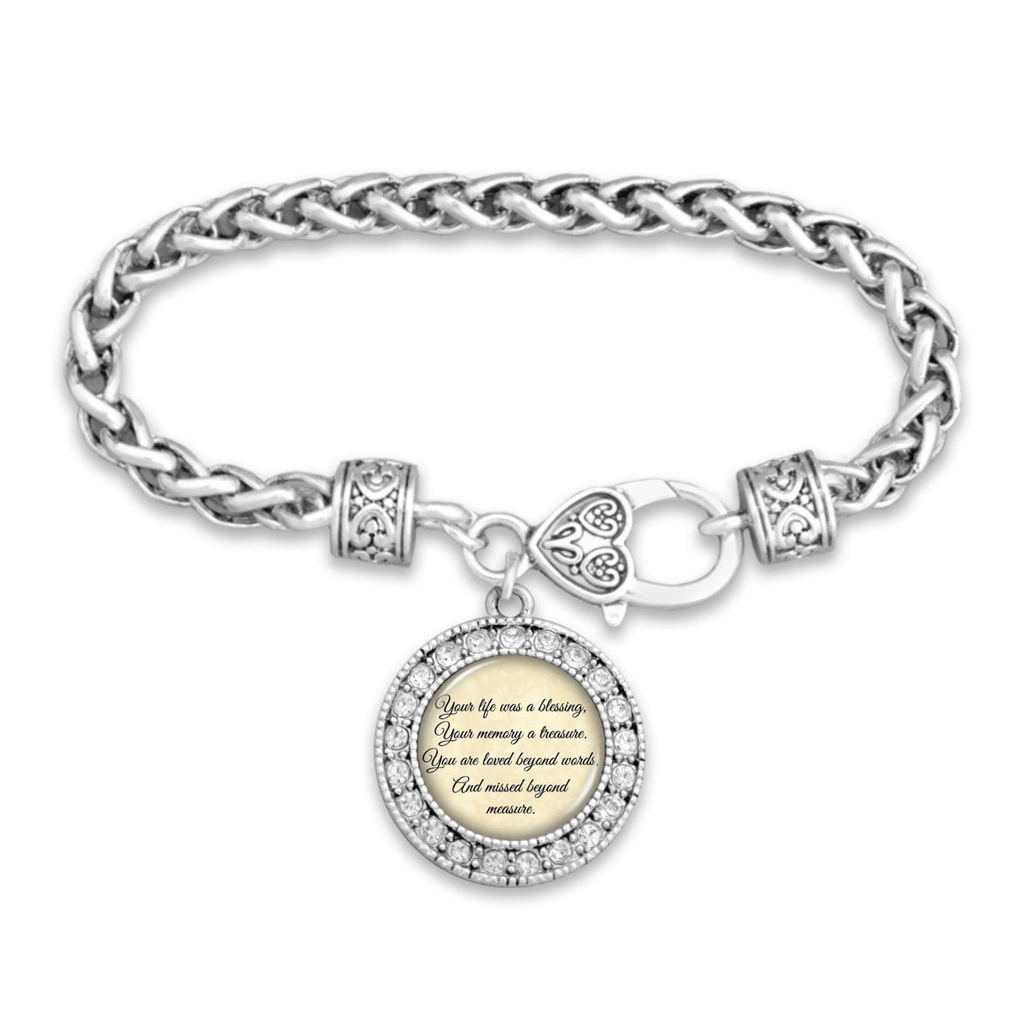 Beyond Measure Silver Braided Clasp Bracelet