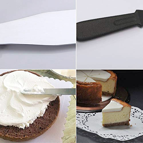 Stainless Steel Palette Knife Offset Spatula for Spreading and Smoothing Icing Frosting of Cake 12 Inch