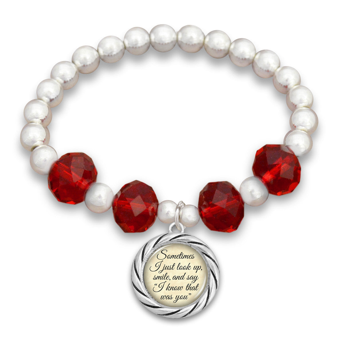 "I Know That Was You" Beaded Stretch Bracelet