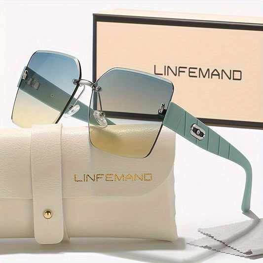 Oversized Gradient Fashion Glasses – Stylish & Versatile Eyewear