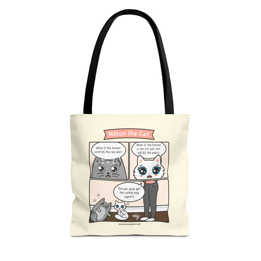 Catnip Trip Comic Tote Bag