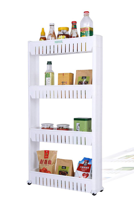 Multipurpose 4 Layer Space Saving Storage Organizer Rack Shelf