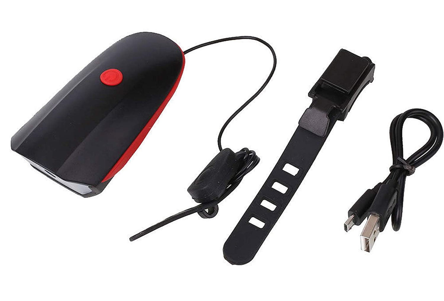 Rechargeable Bicycle LED Bright Light with Horn Speaker