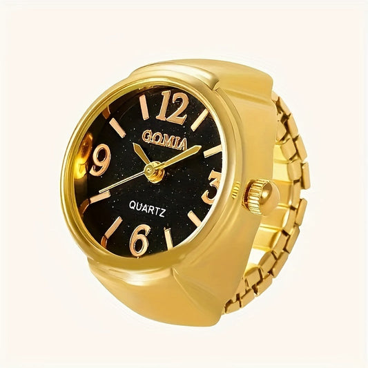 Women's Vintage Punk Finger Ring with Mini Alloy Watch