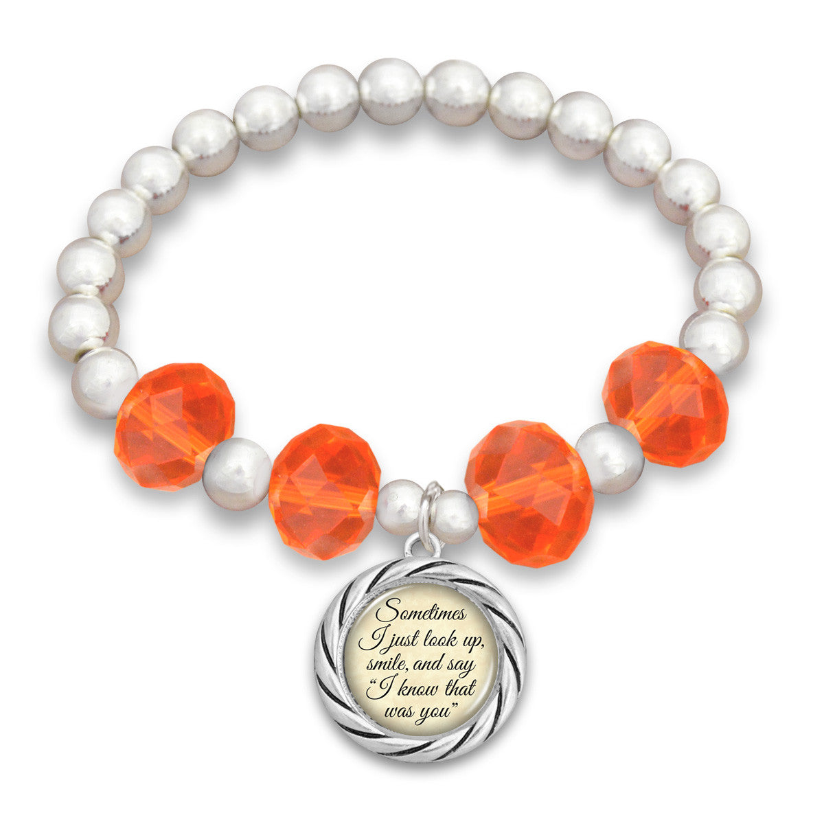 "I Know That Was You" Beaded Stretch Bracelet