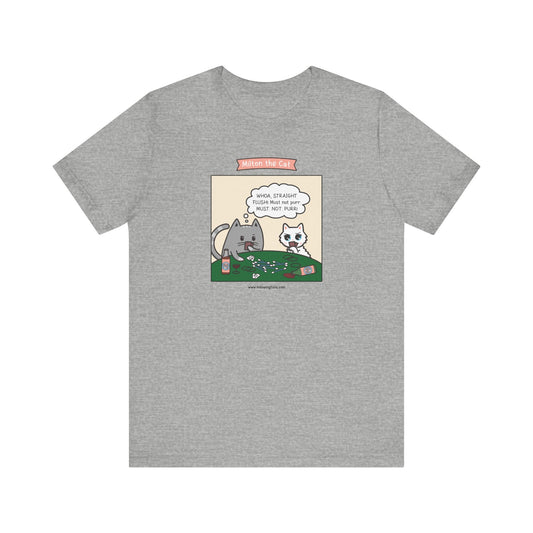 Cat Poker Comic T-Shirt