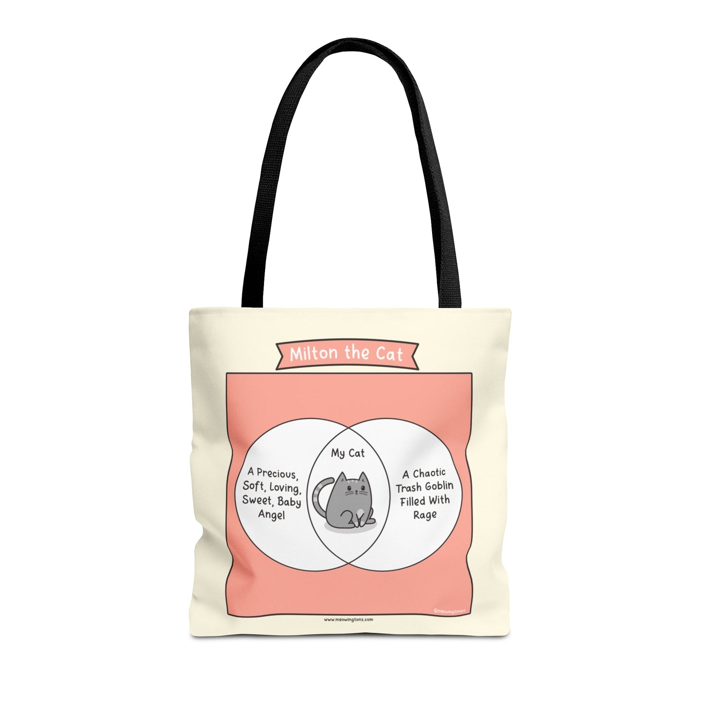 Cat Venn Diagram Comic Tote Bag