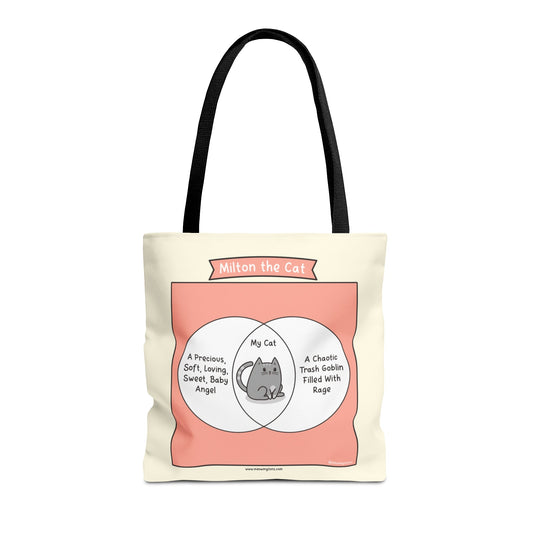 Cat Venn Diagram Comic Tote Bag