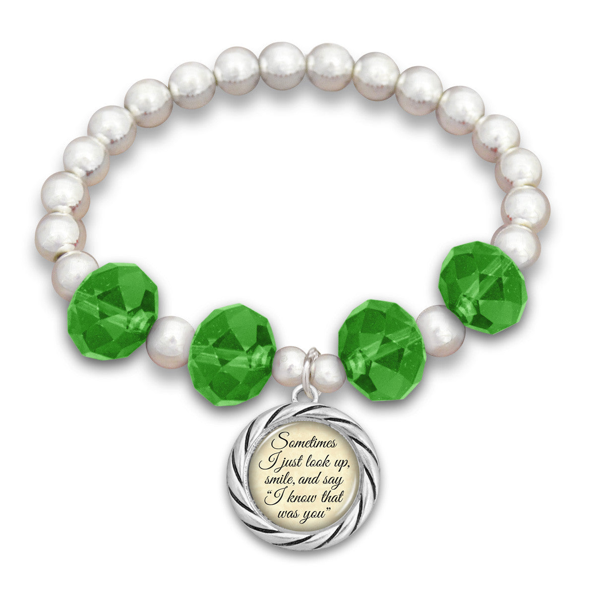 "I Know That Was You" Beaded Stretch Bracelet