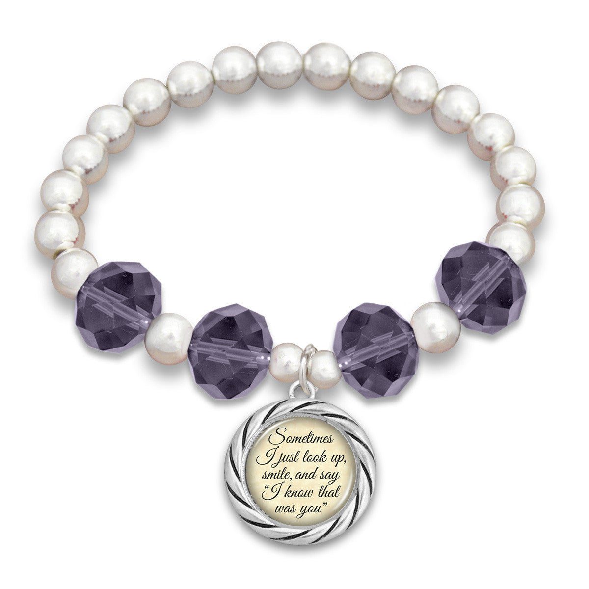 "I Know That Was You" Beaded Stretch Bracelet