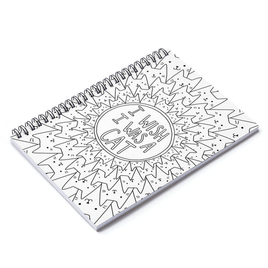 Color My Cover Cat Notebook