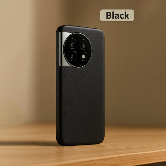 Lux Chorme Edge Leather Case