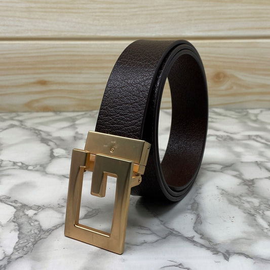Square G-Section Leather Belt-SunglassesCraft