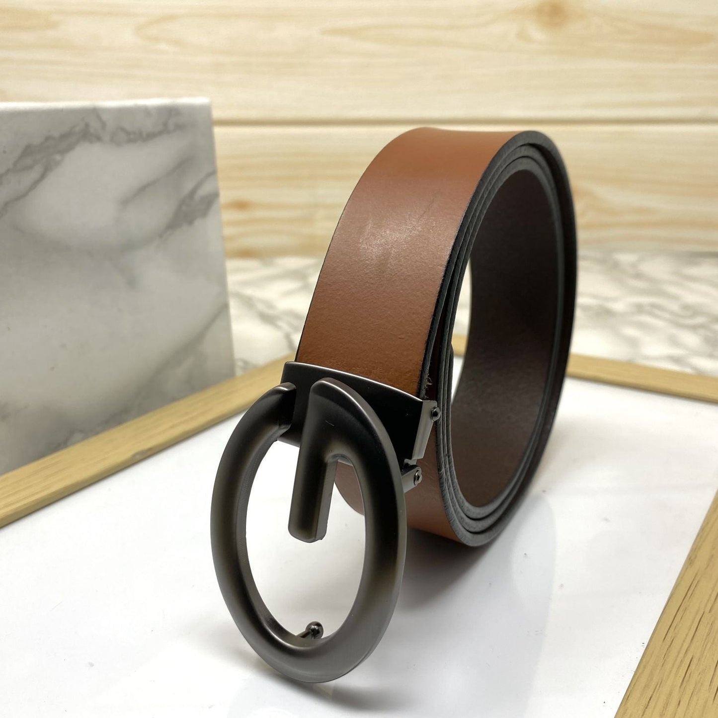 Simple G-Design Formal and Leather Strap Belt-SunglassesCraft