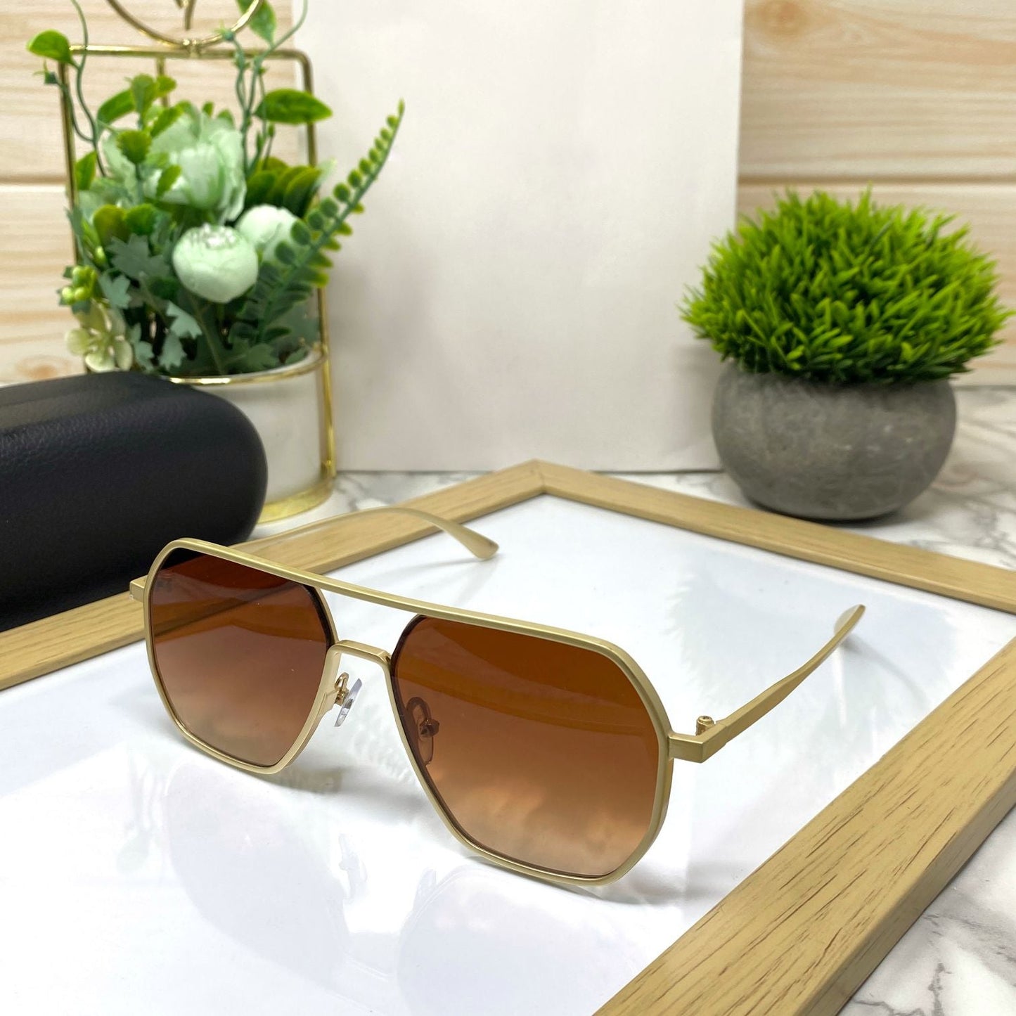 New Fashion Round Double Beam Unisex Sunglasses-SunglassesCraft