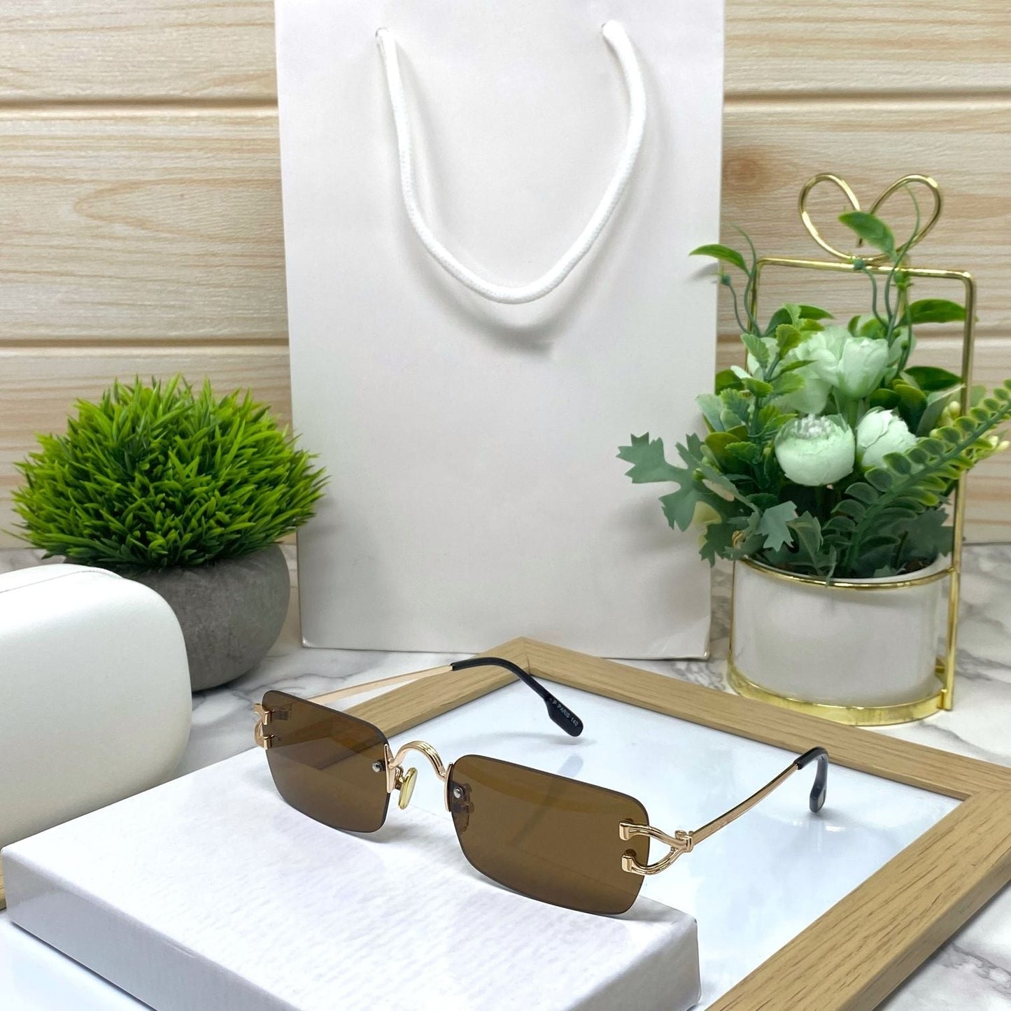 Deringer Rimless Sunglasses For Men And Women-SunglassesCraft