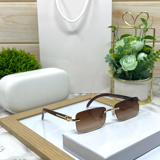 Retro Rimless Sunglasses For Men And Women-SunglassesCraft