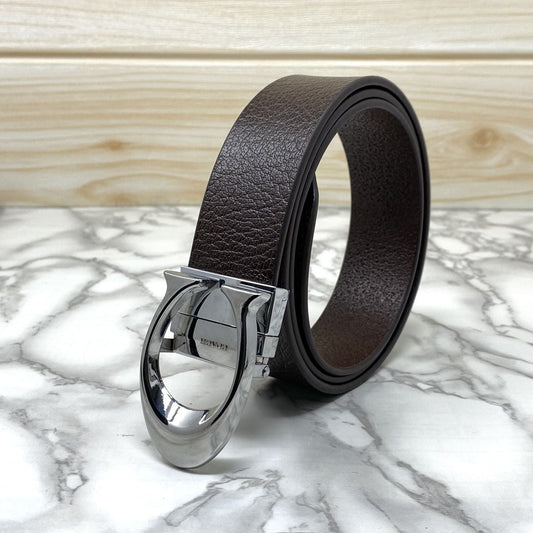 Classy Curve C Design Casual Genuine Leather Belt-SunglassesCraft