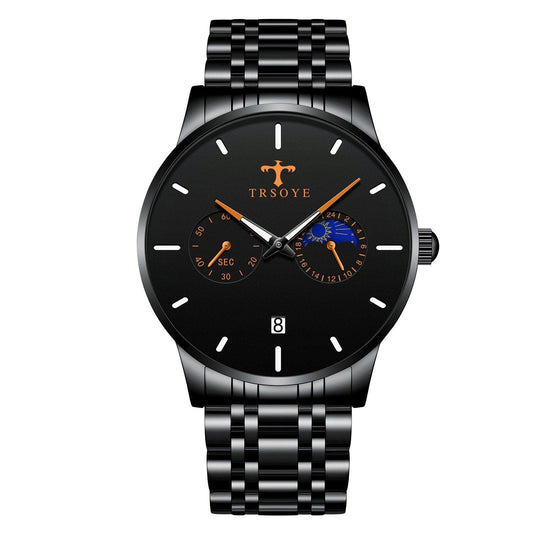 TRSOYE TRS658 Men's Casual Waterproof Steel Belt Quartz Watch