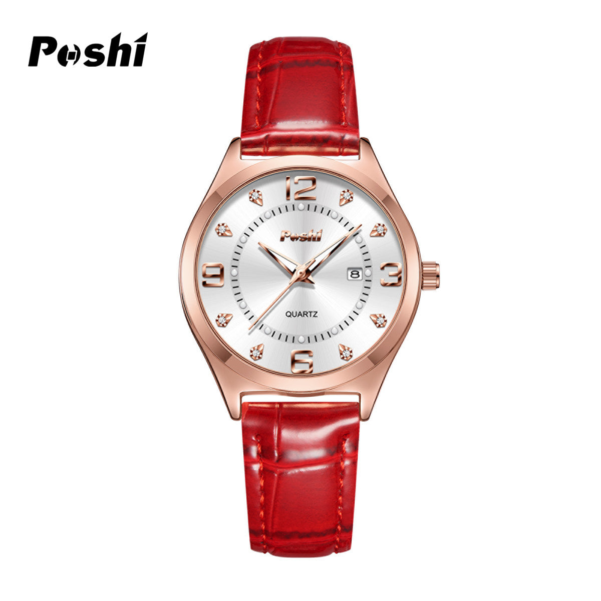 Women's Luminous Dial Quartz Watch – Calendar Timepiece