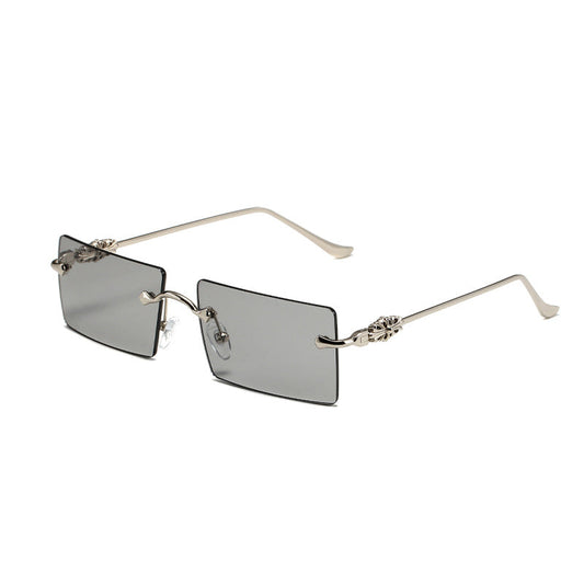 Women's Frameless Square Sunglasses – UV400 Japanese Style Resin Lenses