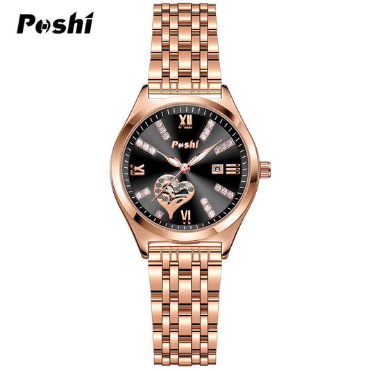 Women’s Smart Casual Style Quartz Watch –Luminous Dial, Calendar