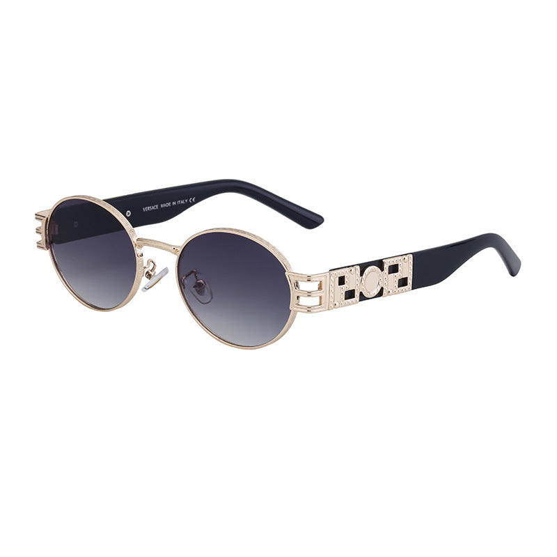 Women's Round Frame Fashion Sunglasses – High-End UV Protection Shades