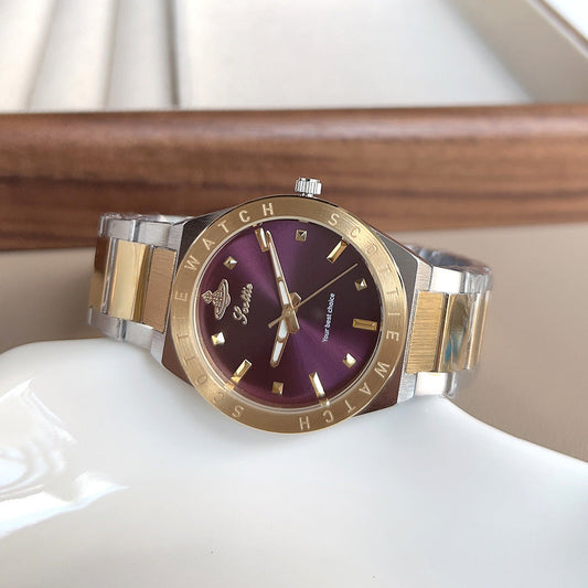 Women's Stainless Steel Watch, Large Dial