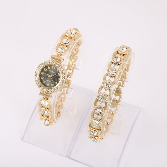 Luxury Women's Diamond Bracelet Watch – Elegant Quartz Watch
