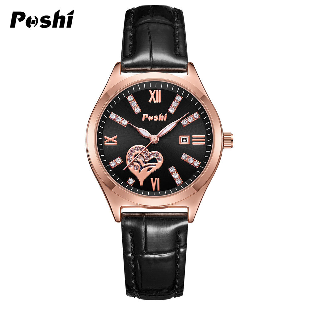 Women’s Smart Casual Style Quartz Watch –Luminous Dial, Calendar