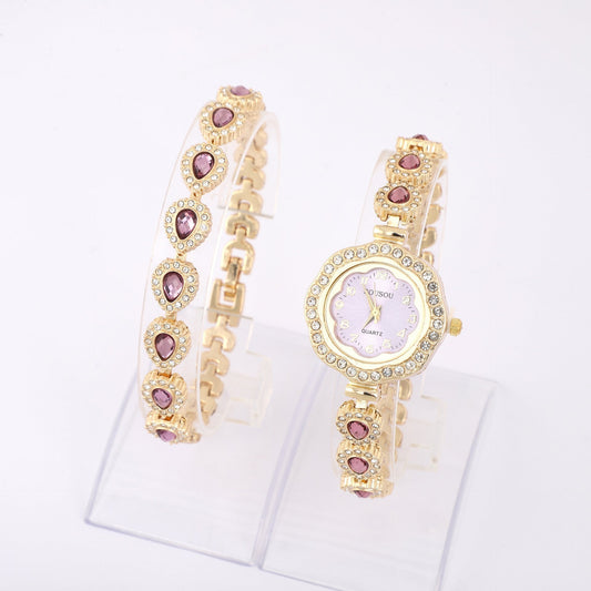 Elegant Women’s Quartz Watch – Luxury Floral Dial, Minimalist Design