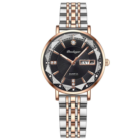 Women's Luminous Quartz Watch with Calendar
