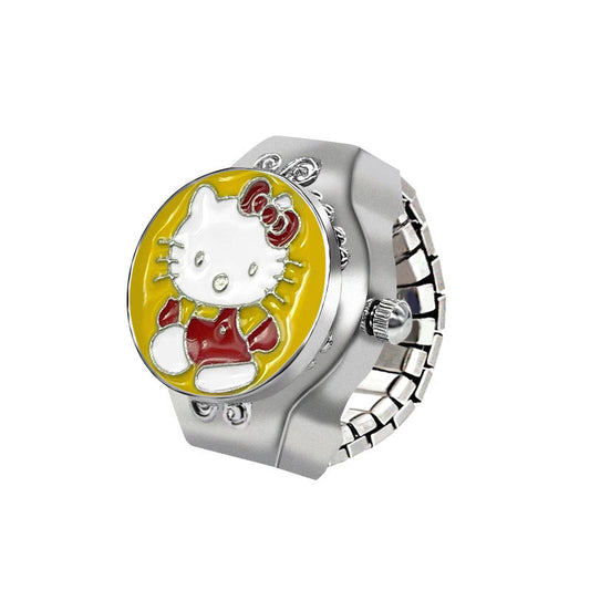 Hello Kitty Ring Watch – Cute Quartz Finger Watch