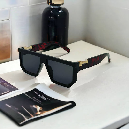 Fashion Brand Retro Punk Square Jelly Color Sunglasses For Unisex-SunglassesCraft