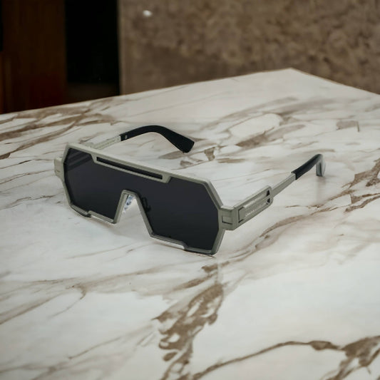 One-Piece Vintage Oversized Square Sunglasses For Unisex-SunglassesCraft